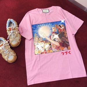 gucci pink t shirt